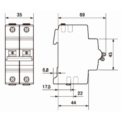 Sh202l c16 схема подключения