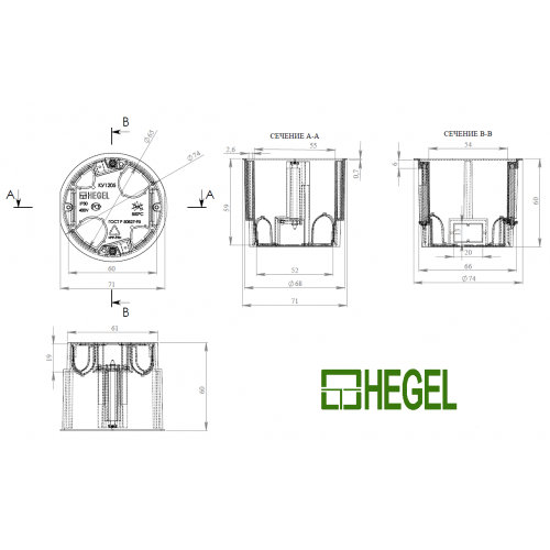 Подрозетник чертеж dwg